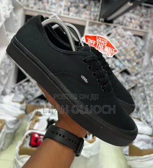 Black Double Sole Vans