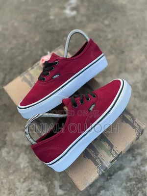 Maroon Double Sole Vans