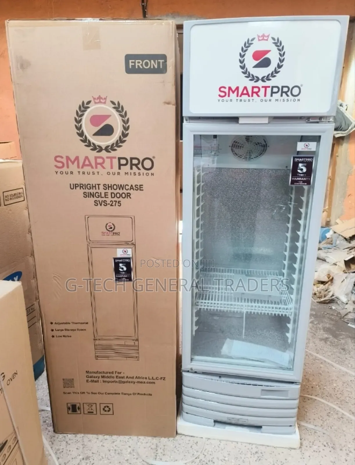 Smartpro 209l Upright Showcase Refrigerator