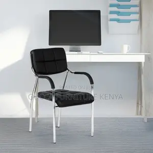 Office Chair: Four Steel Leg Solid Catalina Office Chair