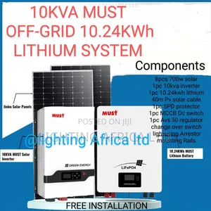 Smart Home 10kva Low Frequency Inverter +10.24kwh Lithium Off-Grid Kit