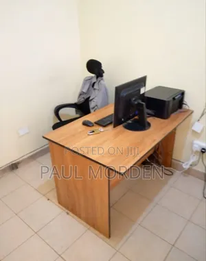Office Computer Table 120cm With Office Headrest Chair
