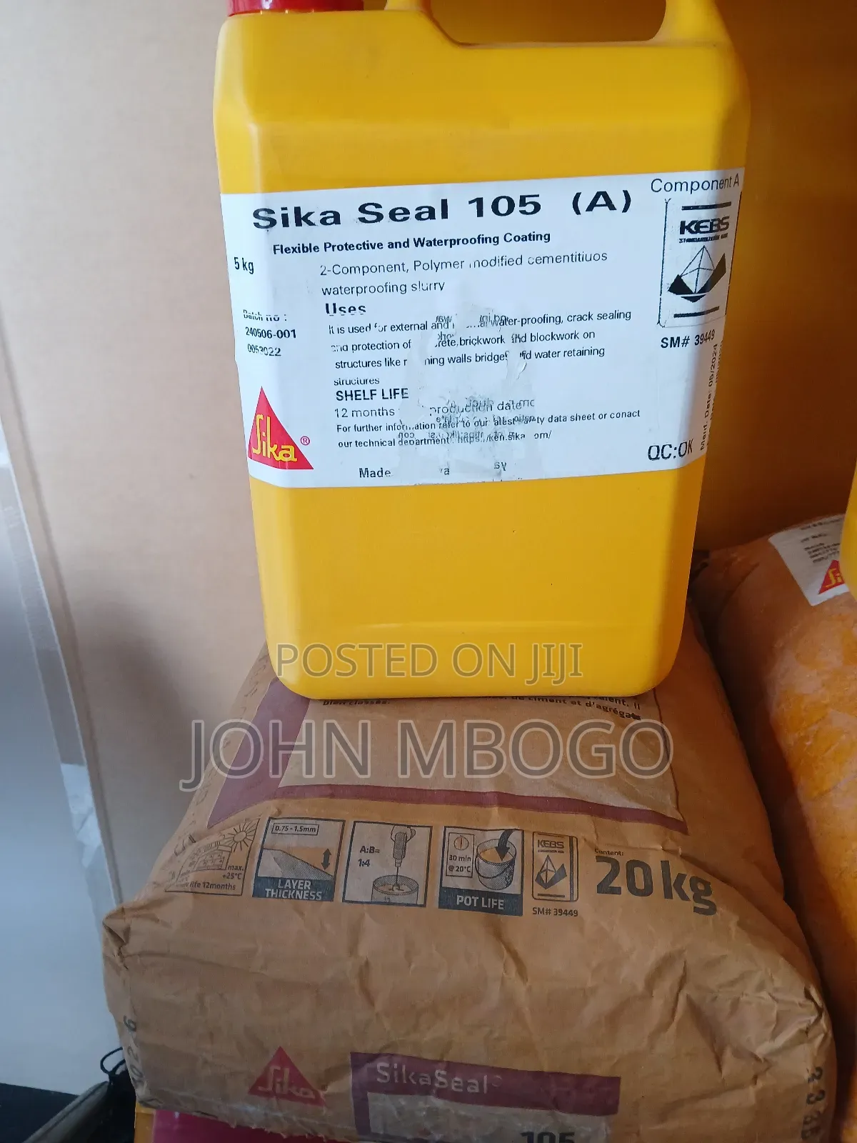 Sikaseal 105- Waterproofing Slurry.