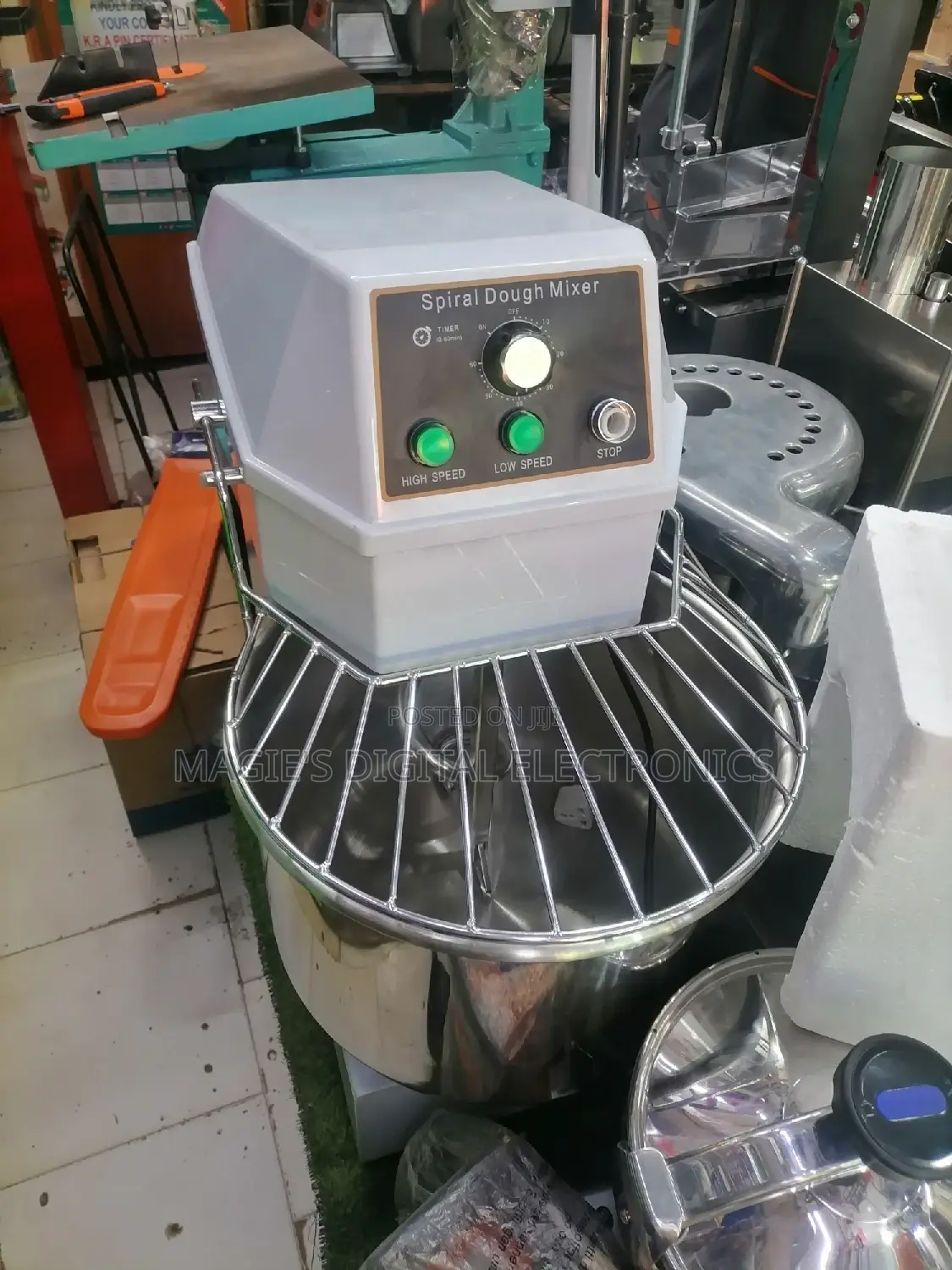Top Commercial Spiral Dough Mixer 34l