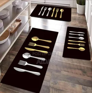3 Pc Unbinded Kitchen Mat