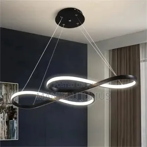 Black Sleek Led Chandelier