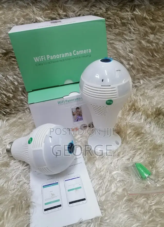 ^Camera CCTV Bulb/Nanny Camera Wifi Connectivity