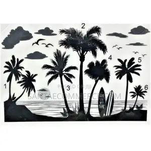 Decoration Palm Trees Sea Beach Nature Wall Sticker