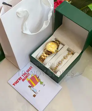 4 In 1 Mother's Day Gift With Gold Watch