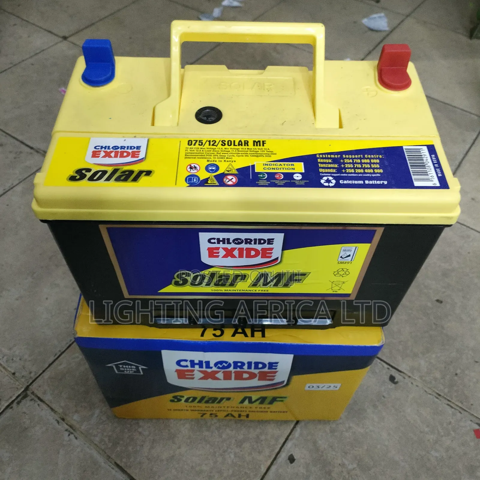 N75 Chloride Exide Solar Battery Mf
