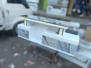Marble Finish Modern Tv Stand