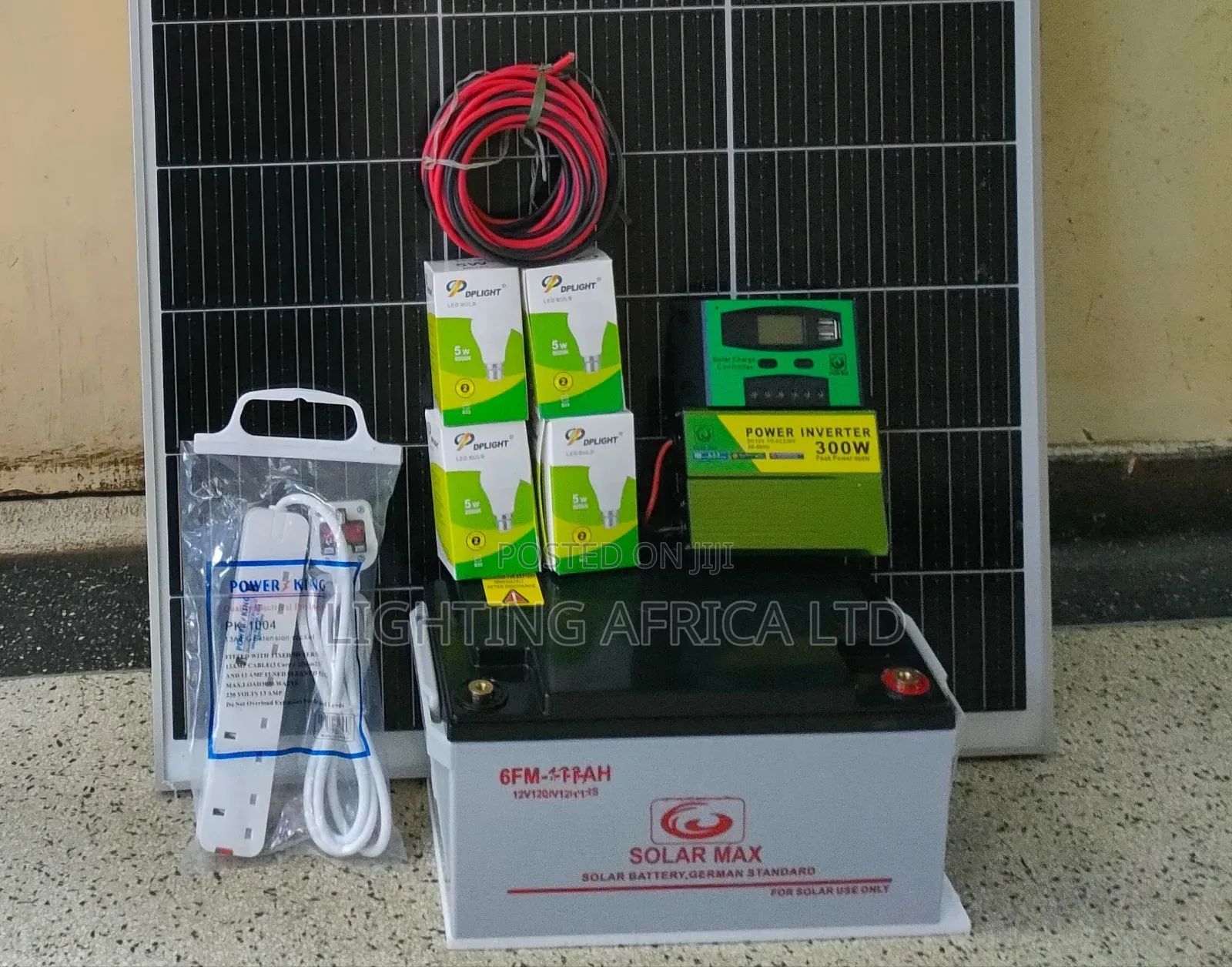 Nyumbani 120w Full Kit + 100ah Battery