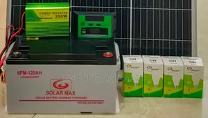 120ah Battery + 300w Inverter + 20a Controller + 4 Bulbs