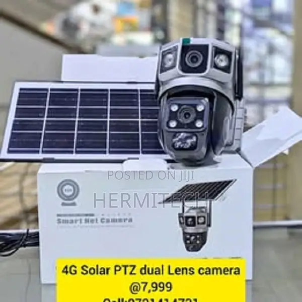 4g Solar Powered PTZ Dual Lens CCTV Camera