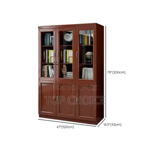 Mahogany Office Cabinets 3 Door