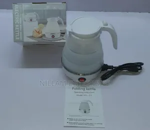 Foldable Portabl Electric Kettle With Silicone Body
