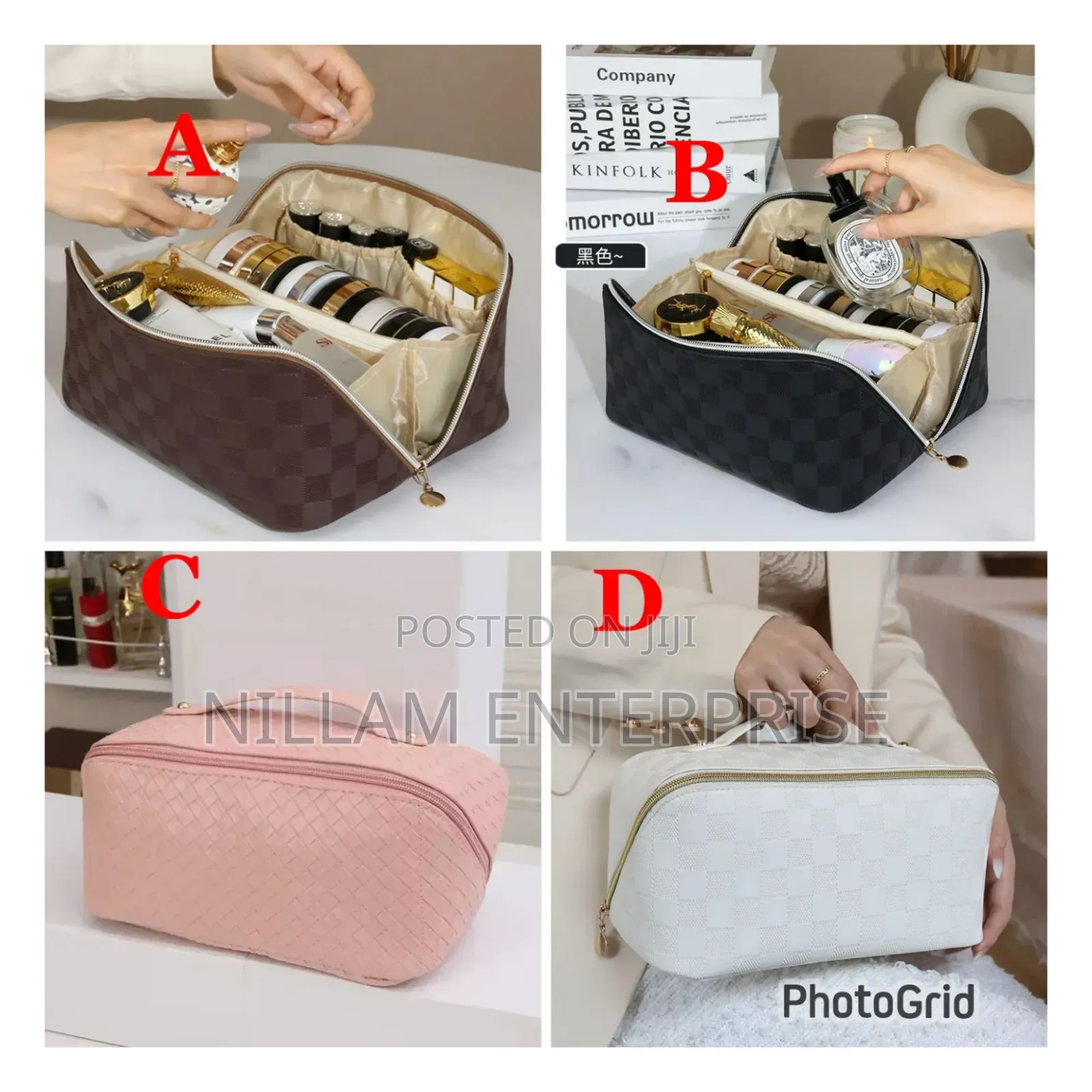 Plaid Make Up Bag