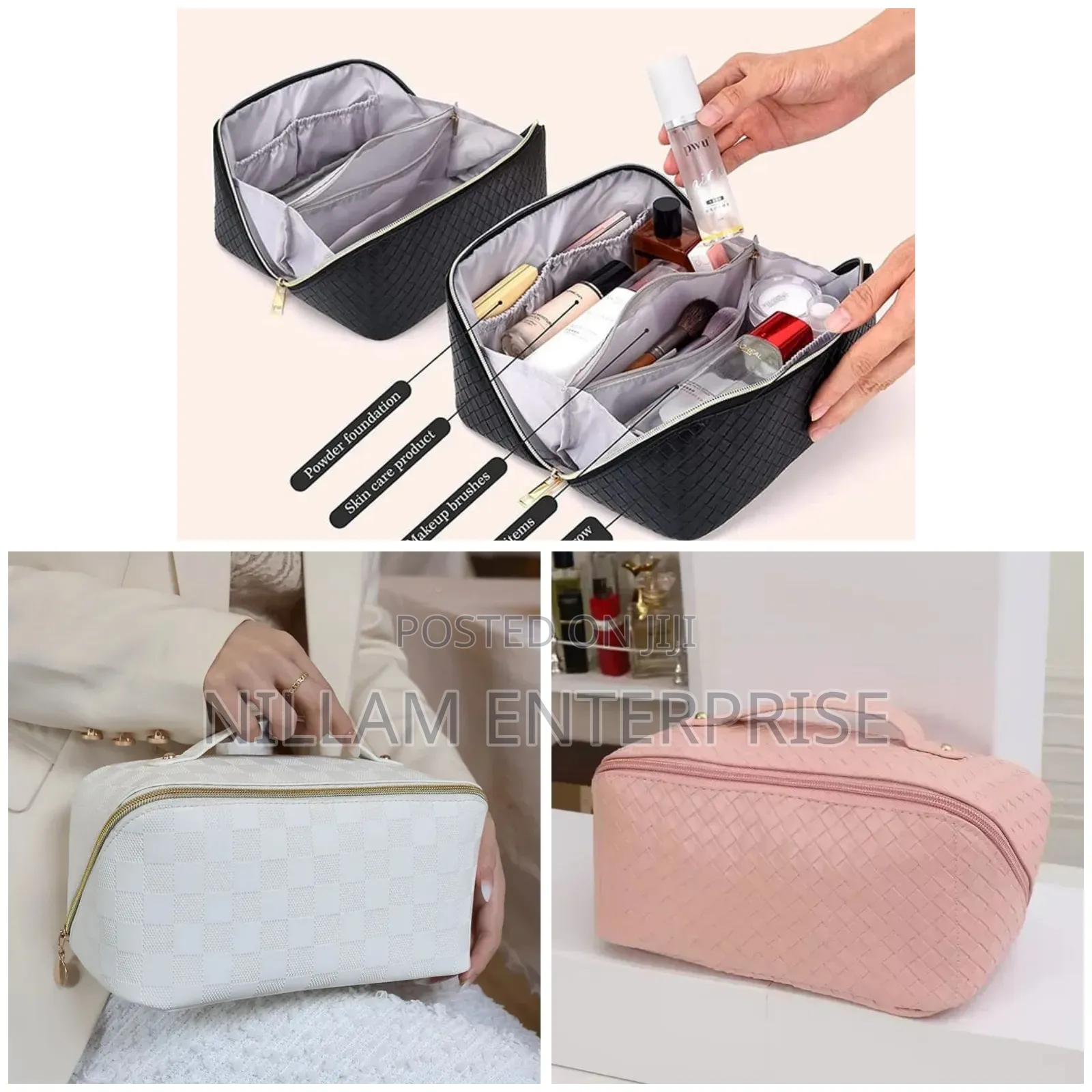 Plaid Make Up Bag