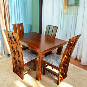 Dining Set, Lush Walnut Dining Set, 4 Seater