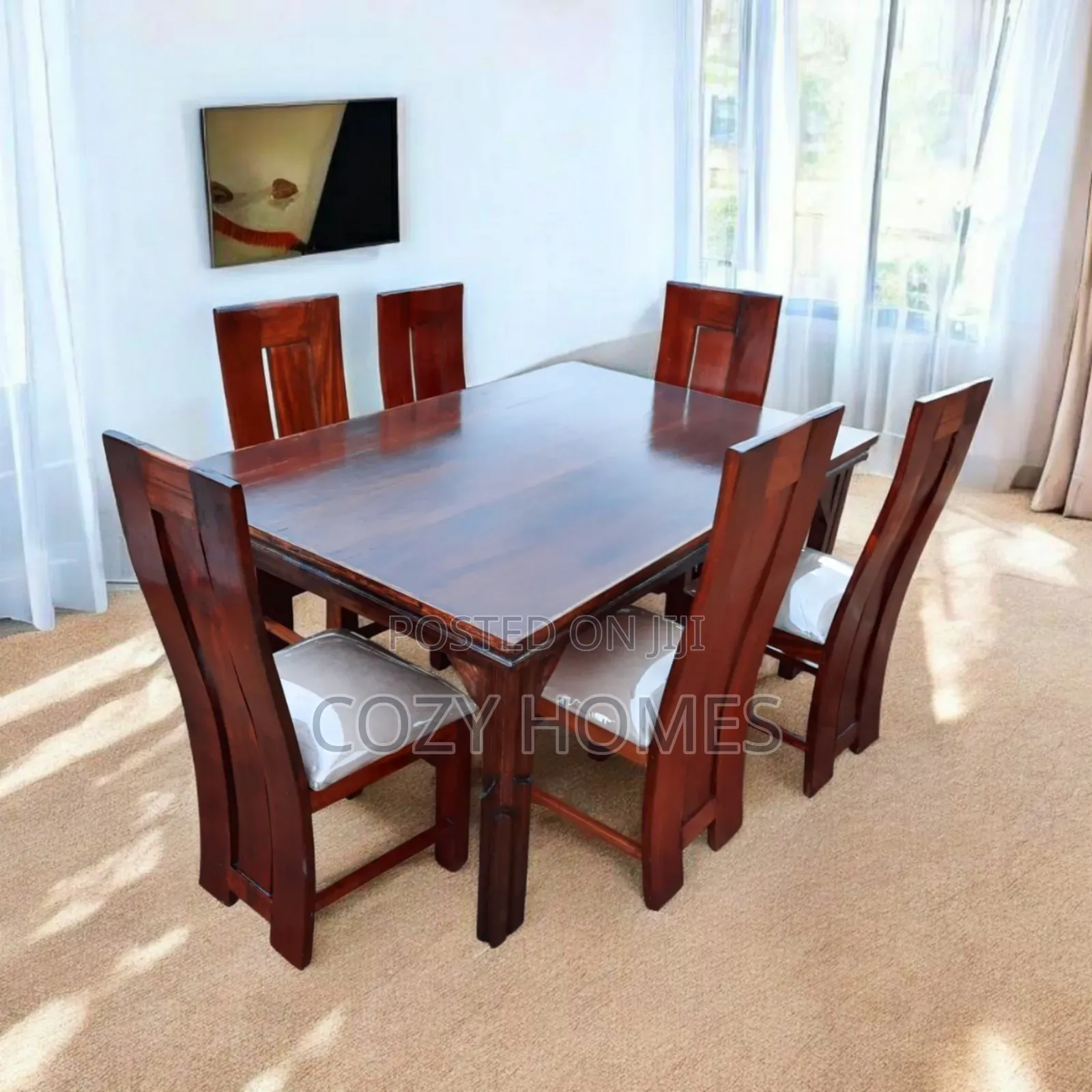 Dining Set, a Lush 6 Seater Dining Set, Rectangular