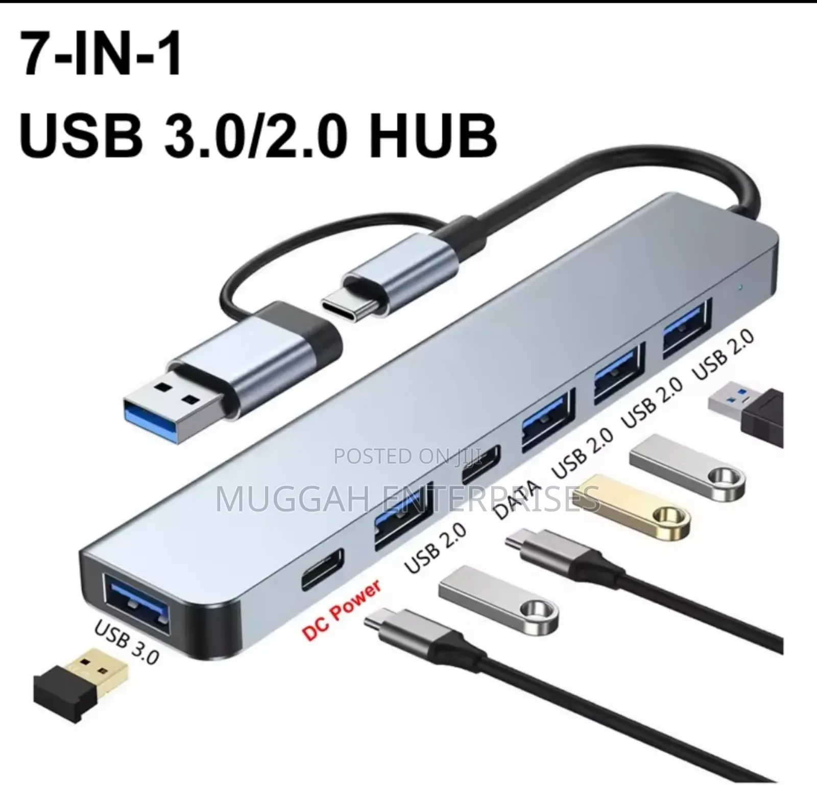 7 in 2 Usb Type C Hub Adapter