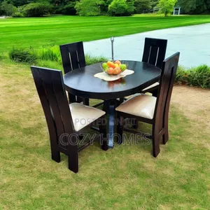 Dining Set a Nostalgic Dark Oak Dining Set, 4 Seater