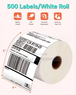 500pcs 4×6 Thermal Paper for Barcode Printing Sticker