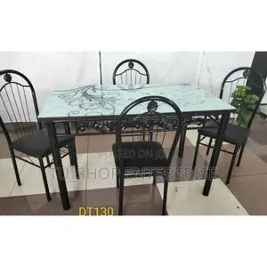 Table! Executive White 4 Sitter Dinning