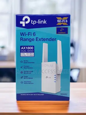 Tp-Link Dual Band Tl-Re605x Ax1800 Wi-Fi 6 Range Extender
