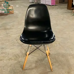 Office Chair:Modern Molded Plastic Scoop Seat Office Chair