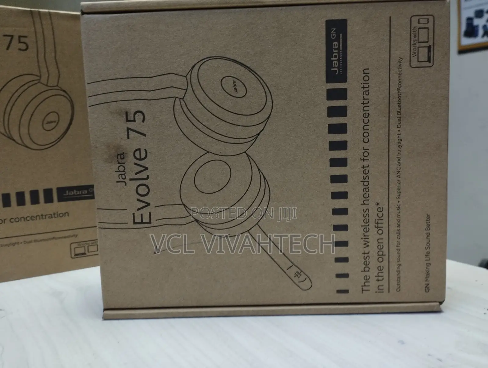 Jabra Headset Evolve 75 Ms Stereo