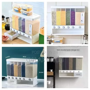 10kgs Partitioned Multifunctional Cereal/Rice Dispenser