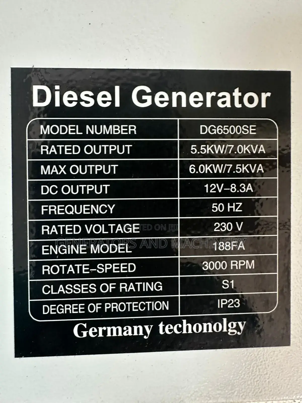 Dg 7.5kva Girasol E