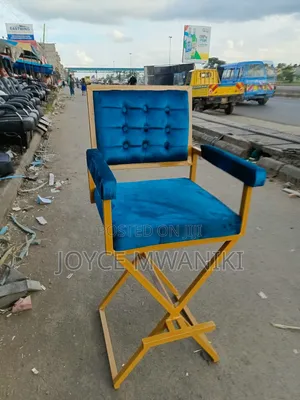 Makeup Seat, Turkish Blue and Gold 