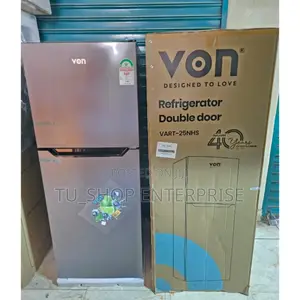Von Vart-25nhs Double Door Fridge 220litrs No Frost Ref