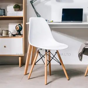 Office Chair:Contemporary Plastic-Wood Outdoor Indoor Chair