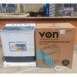 Washing Machine!!Von 13kgs Twin Tub -White