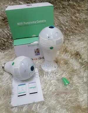 Restocked Security Wifi Bulb Camera-Fisheye Camera