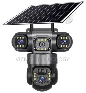 4g / Wifi Tripple Lens Solar Powered CCTV Camera
