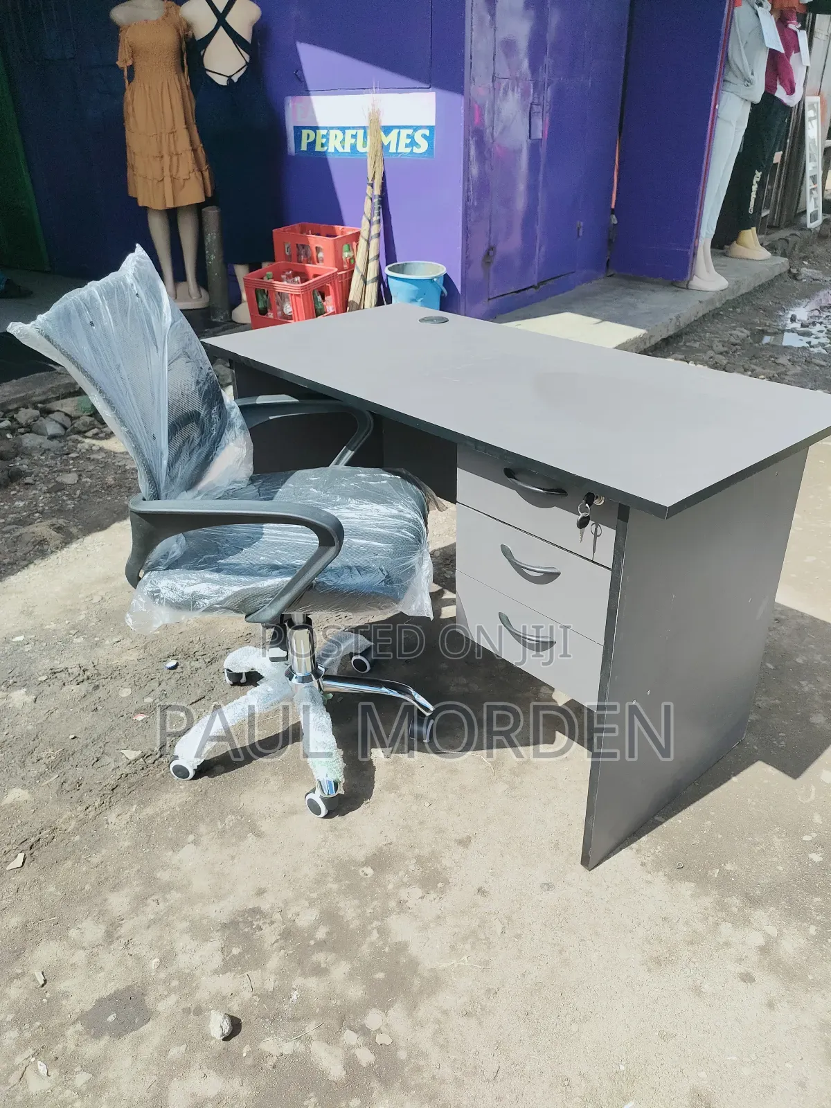 Office Table With Office Mesh Chair
