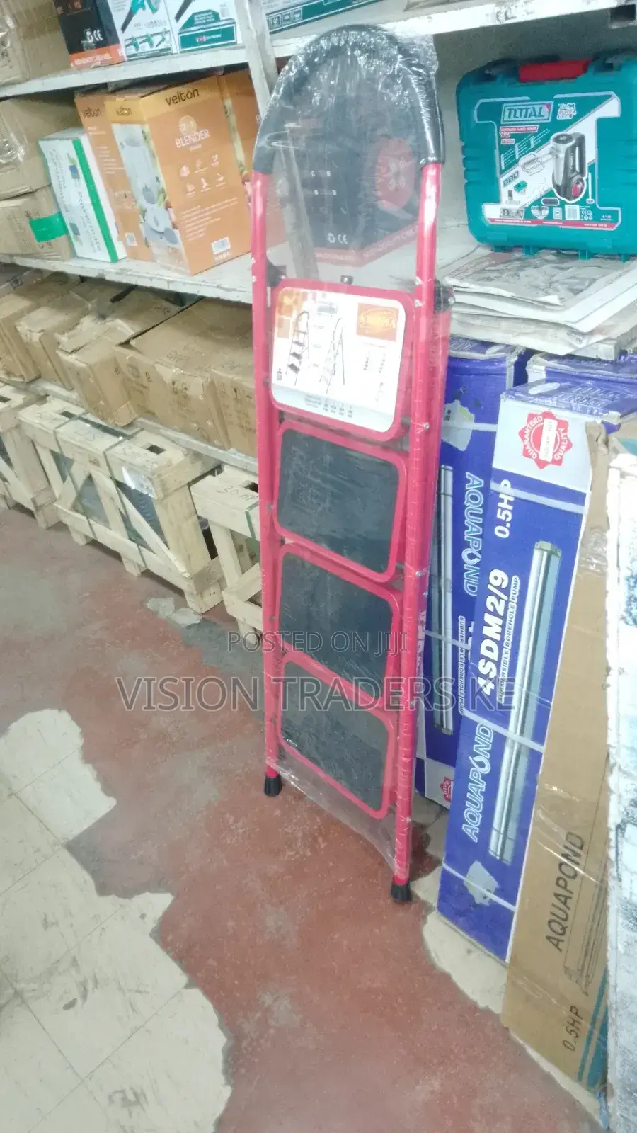 Foldable Aluminum 4 Step Ladder