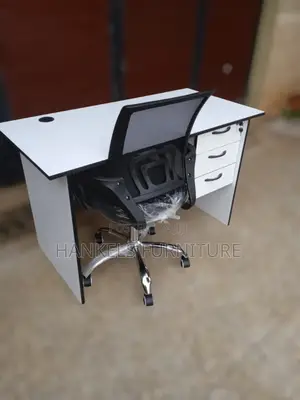 Swiss White Office Desk Set