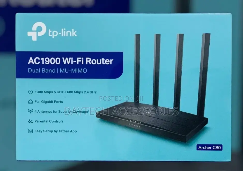 Tp-Link Archer C80 Ac1900 Wireless Mu-Mimo Wi-Fi 5 Router