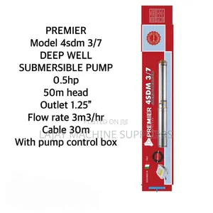 Premier Germany Deep Well Submersible Pump 0.5hp