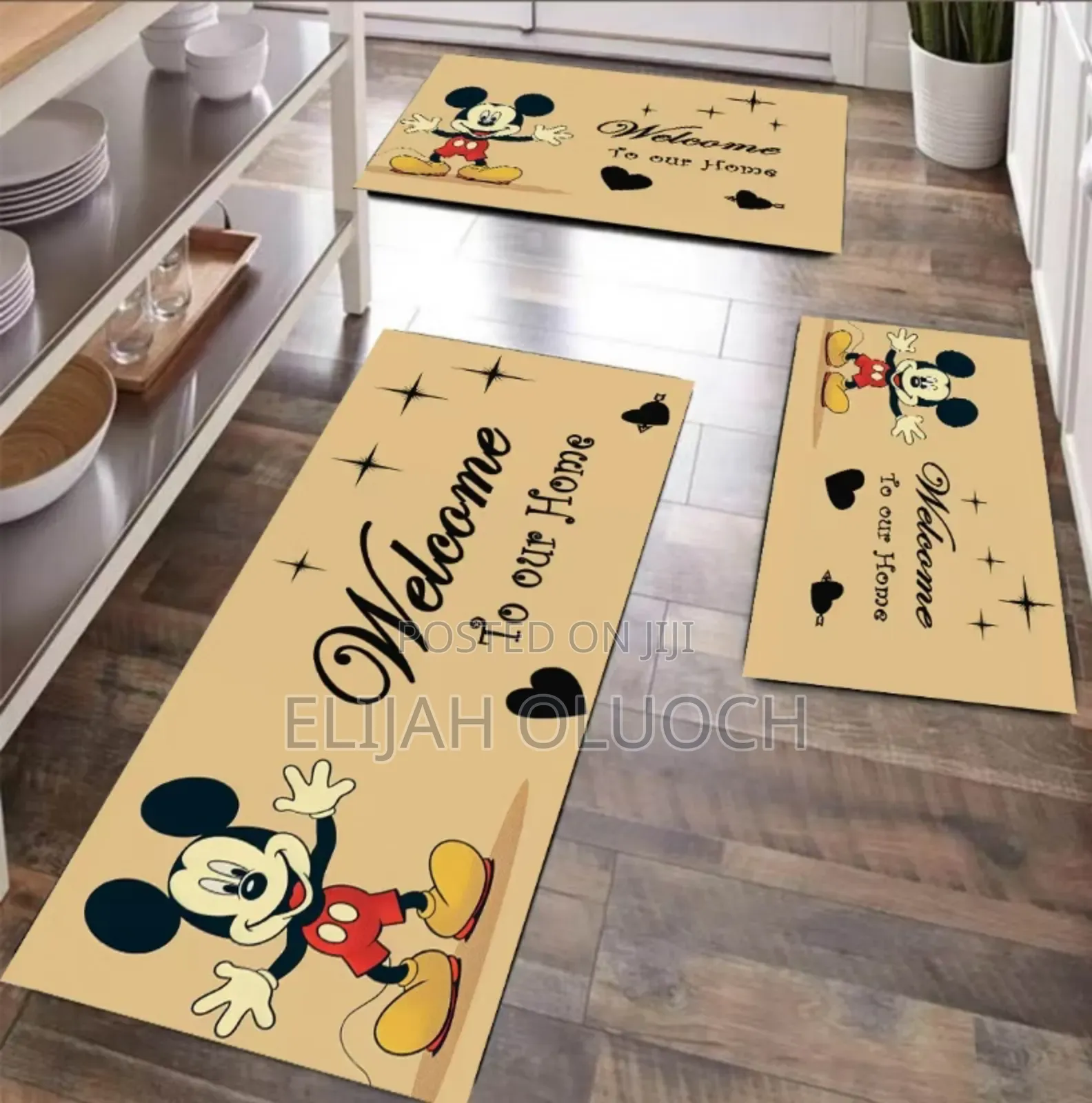 3pcs Set Rubber Kitchen Mats