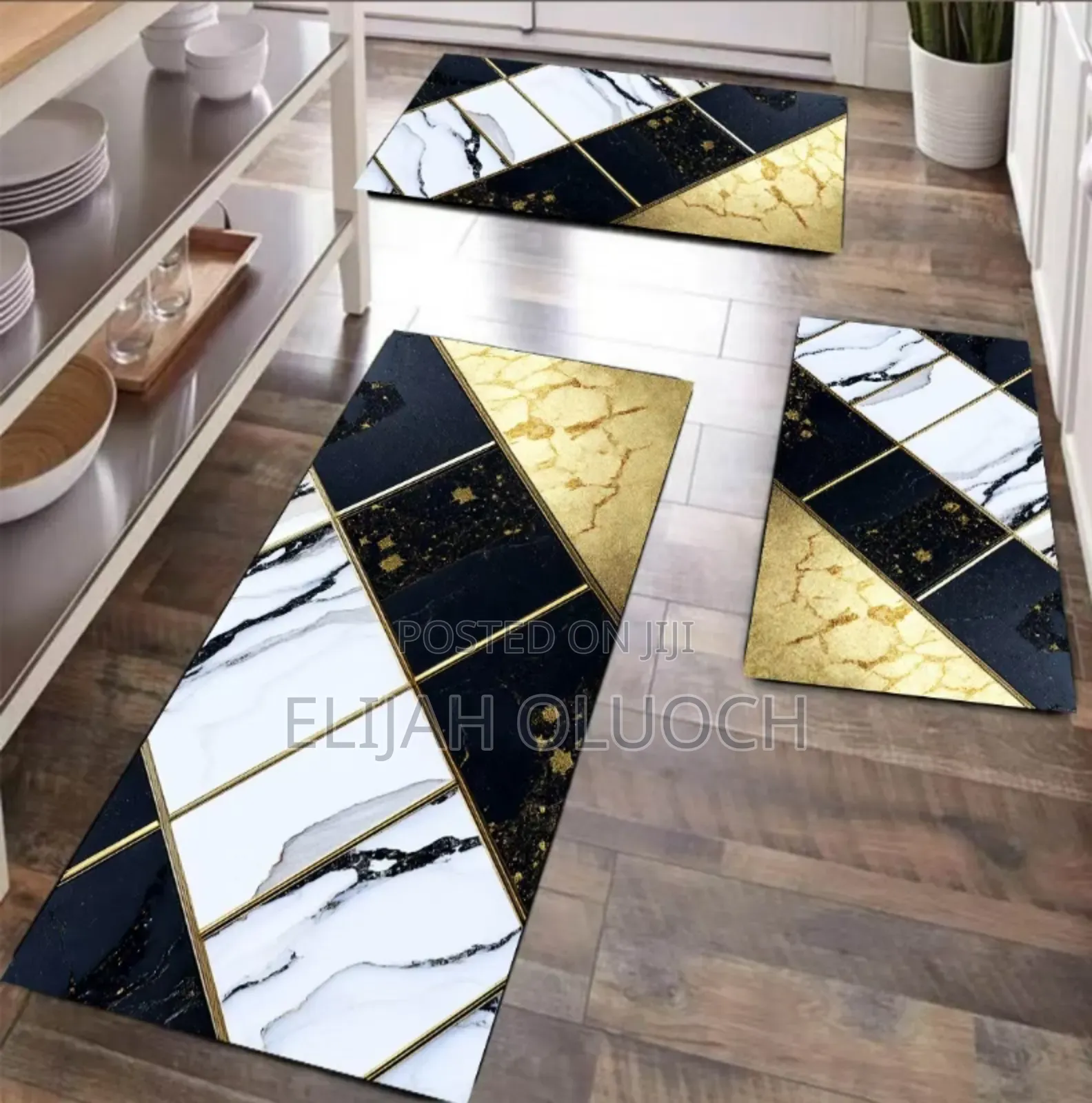 3pcs Set Rubber Kitchen Mats