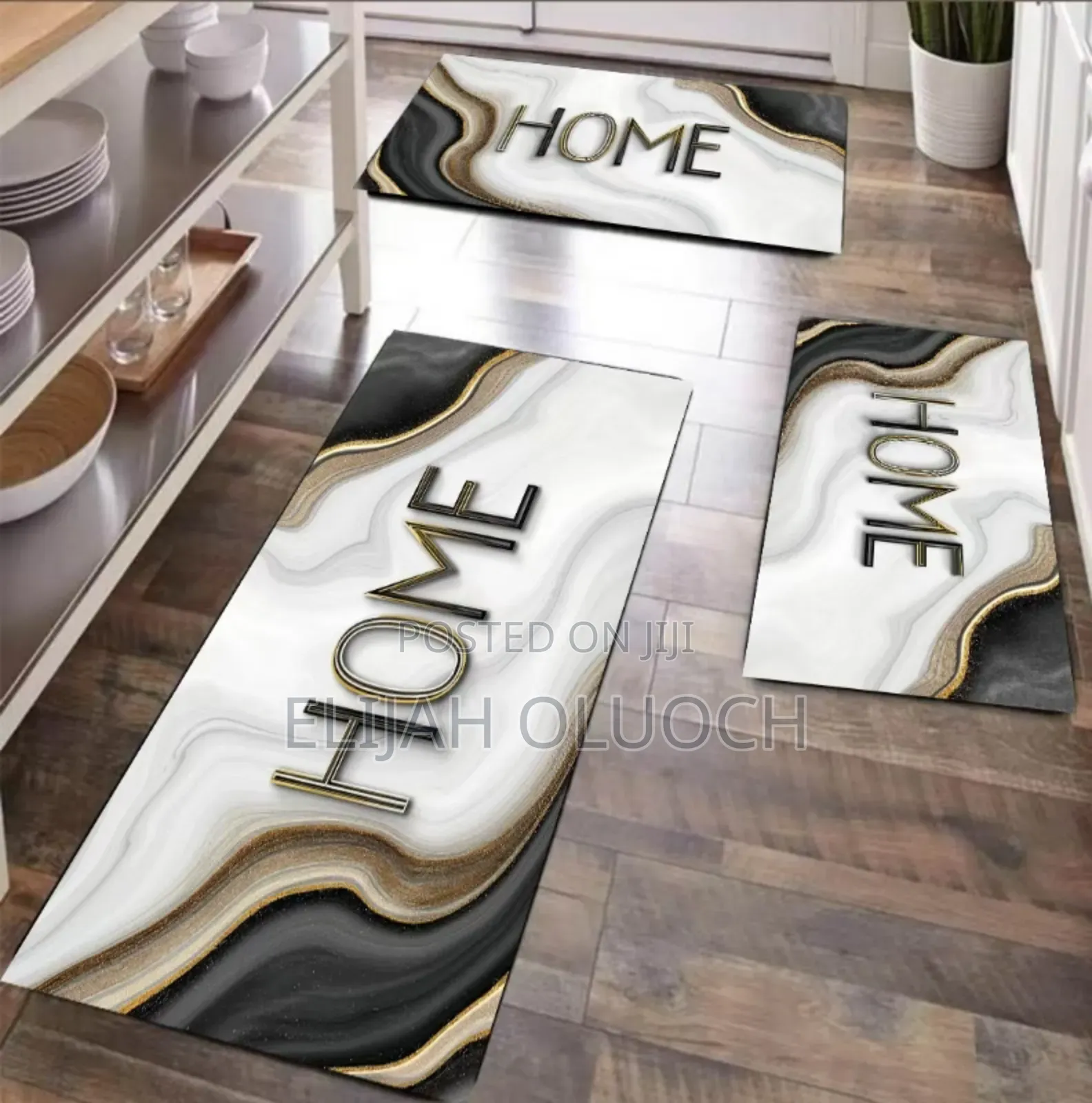 3pcs Set Rubber Kitchen Mats