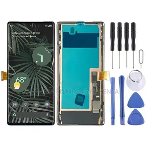 Material LCD Screen With Frame for Google Pixel 6 Pro G