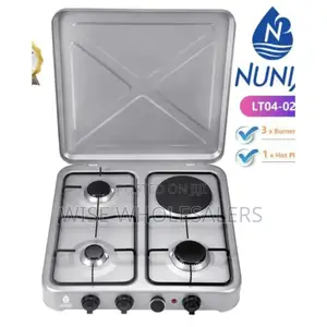 Nunix Table Top Cooker 3 Gas + 1 Electric Burner Stove