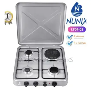 Nunix Table Top Cooker 3 Gas + 1 Electric